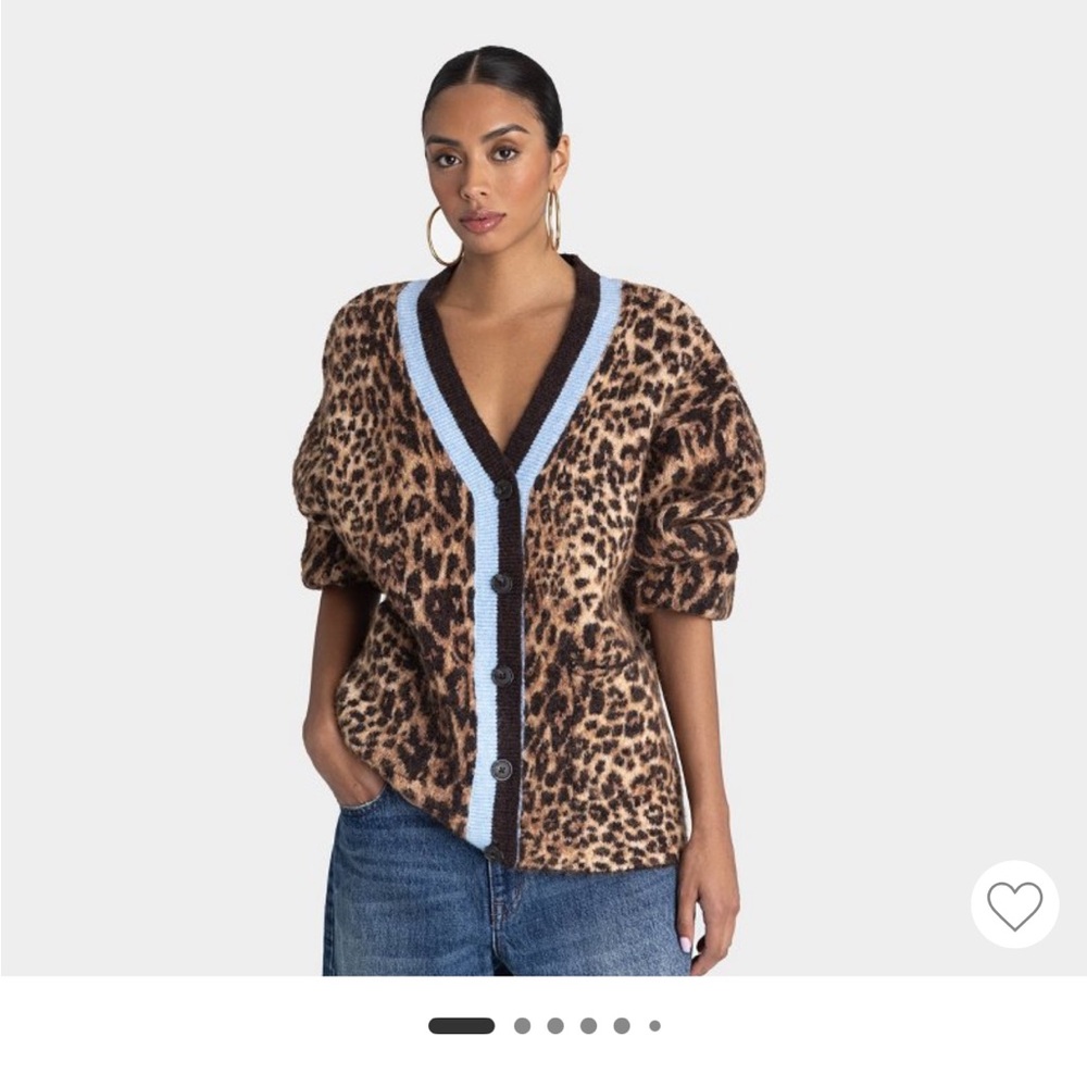 KBB by KAHLANA Women's 'The Slouchy
Cardigan' - Tan Leopard